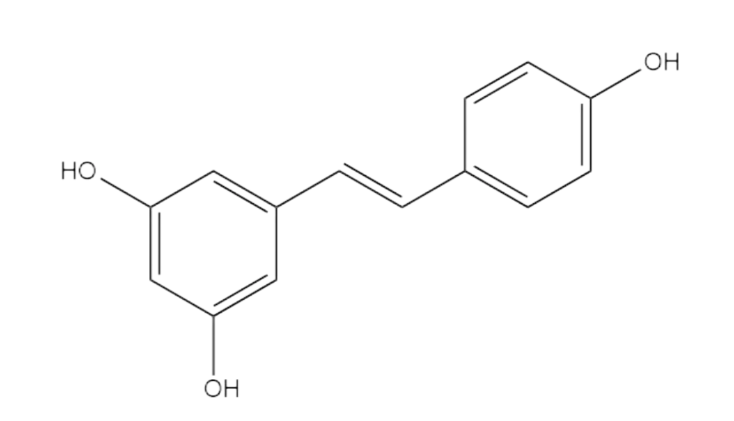 Resveratrol powder Structural formula