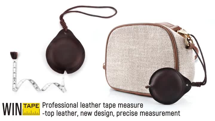 Luxurious Genuine Leather Case Tape Measure
