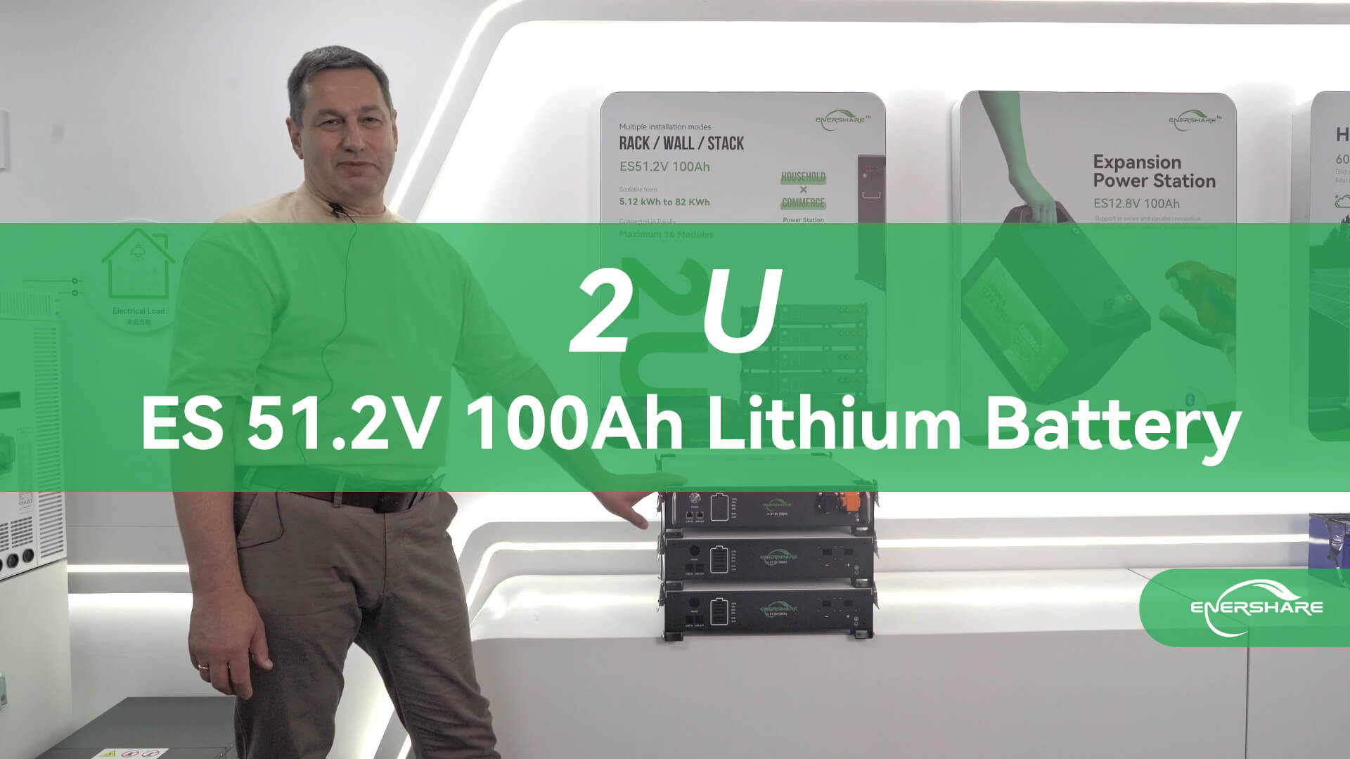 New 2U lithium iron phosphate (LiFePO4) battery