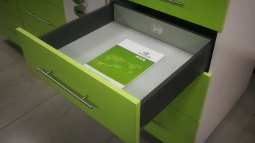 synchronous soft close slim box drawer under mount slide for kitchen cabinet1