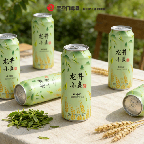 Zhejiang Heimen Beer представляет освежающее пшеничное крафтовое пиво, настоянное на чае Лунцзин, объединяющее китайское чайное наследие с современным пивоварением