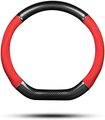 Real Leather Steering Wheel Cover for Low Trim Luxury Cars1
