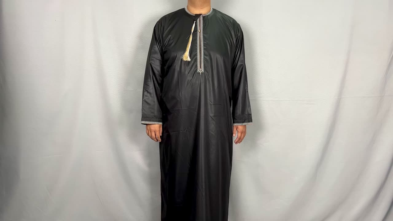 Uomini thobs uomini abayas maschi daffah musulmano thobe arab thobe emirato thobe1