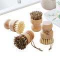Natural Wooden Handle Dish Cleaning Brush with Sisal Coconut - Exquisite Gift Packing1