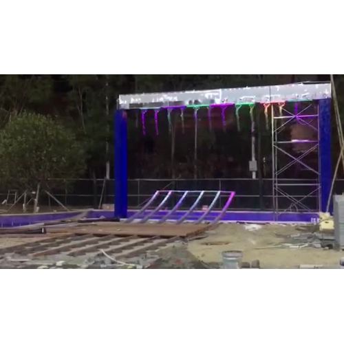 Outdoor digital water curtain