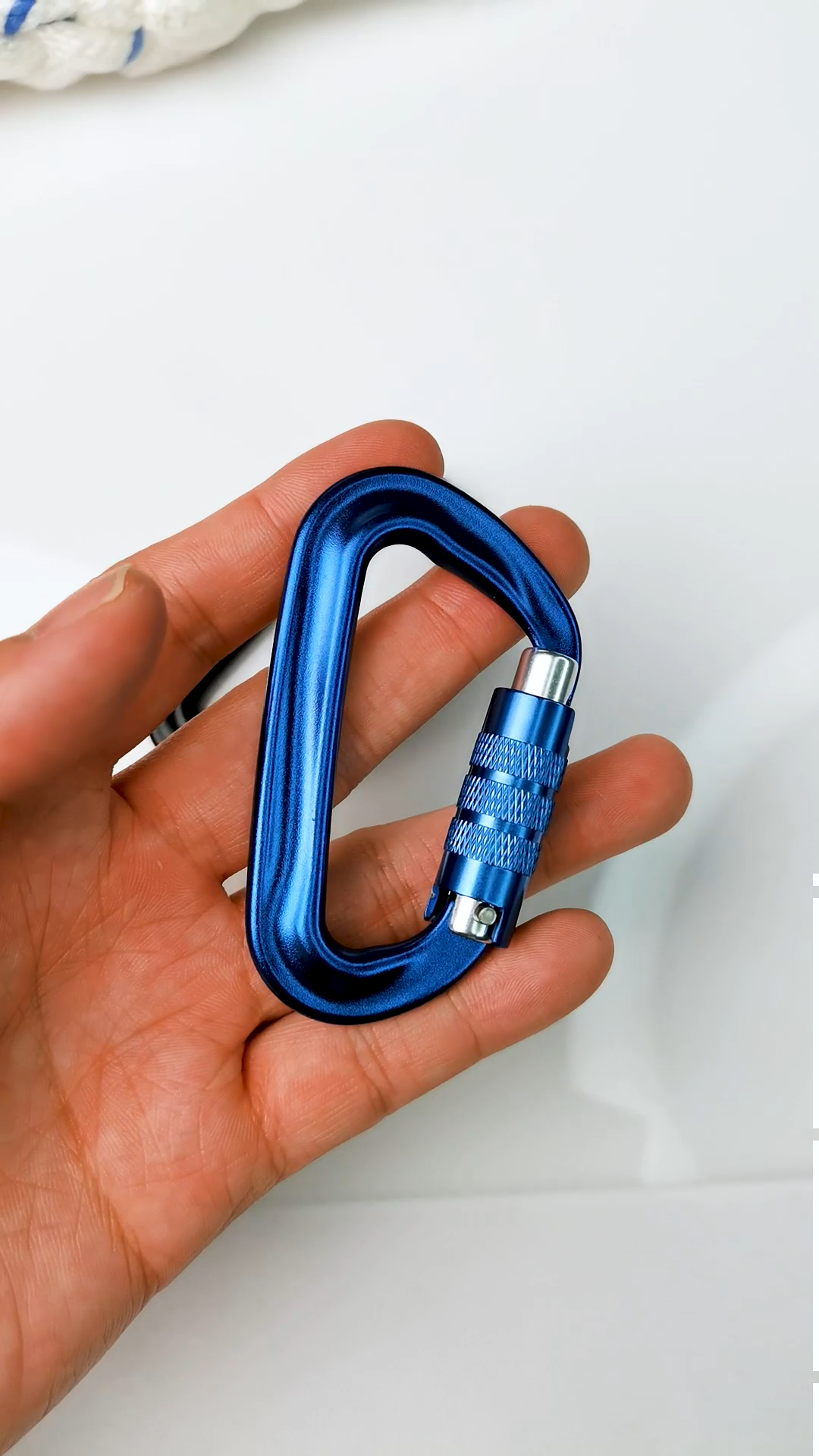 JS 12KN Mini Carabiner Clip Custom Auto Locking Aluminum Alloy with Tag for Dog Collar/outdoor Aluminium Carabiner Snap Hook 27g1