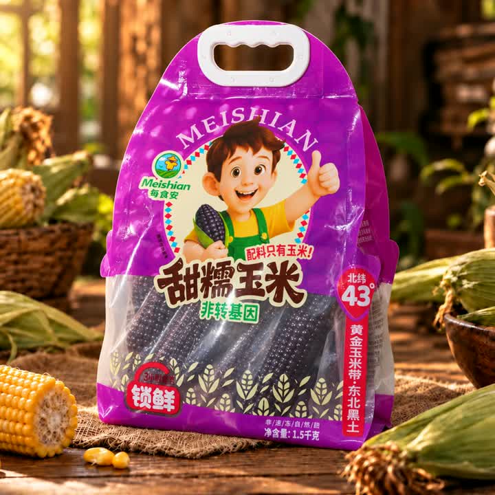 Sladká černá vosková kukuřice bez GMO 1,5 kg
