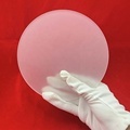 Round Fused Silica Frosted Quartz Glass Wafer1