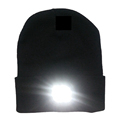2025 Custom Black Beanie Hat with Rechargeable LED Light1