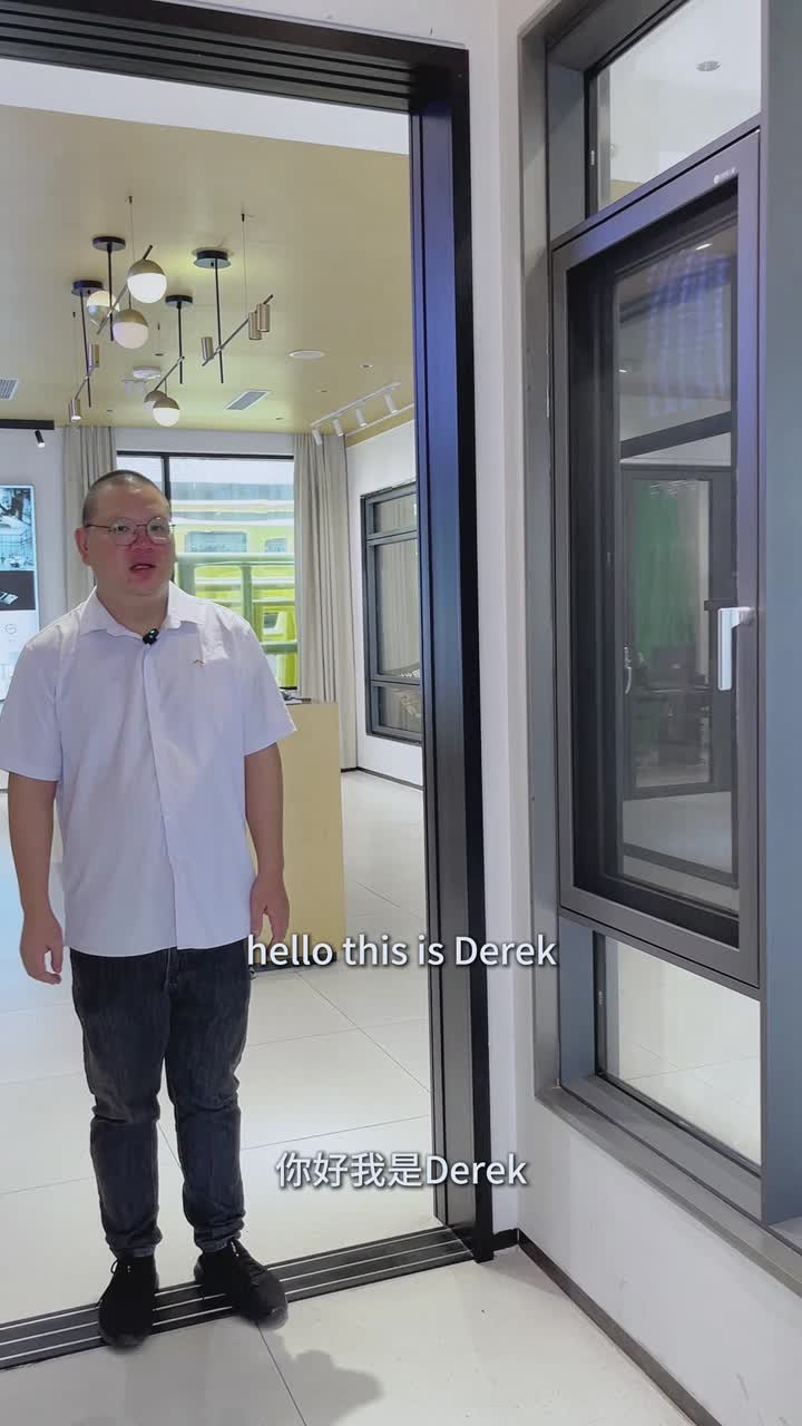 casement window with stainless steel screen