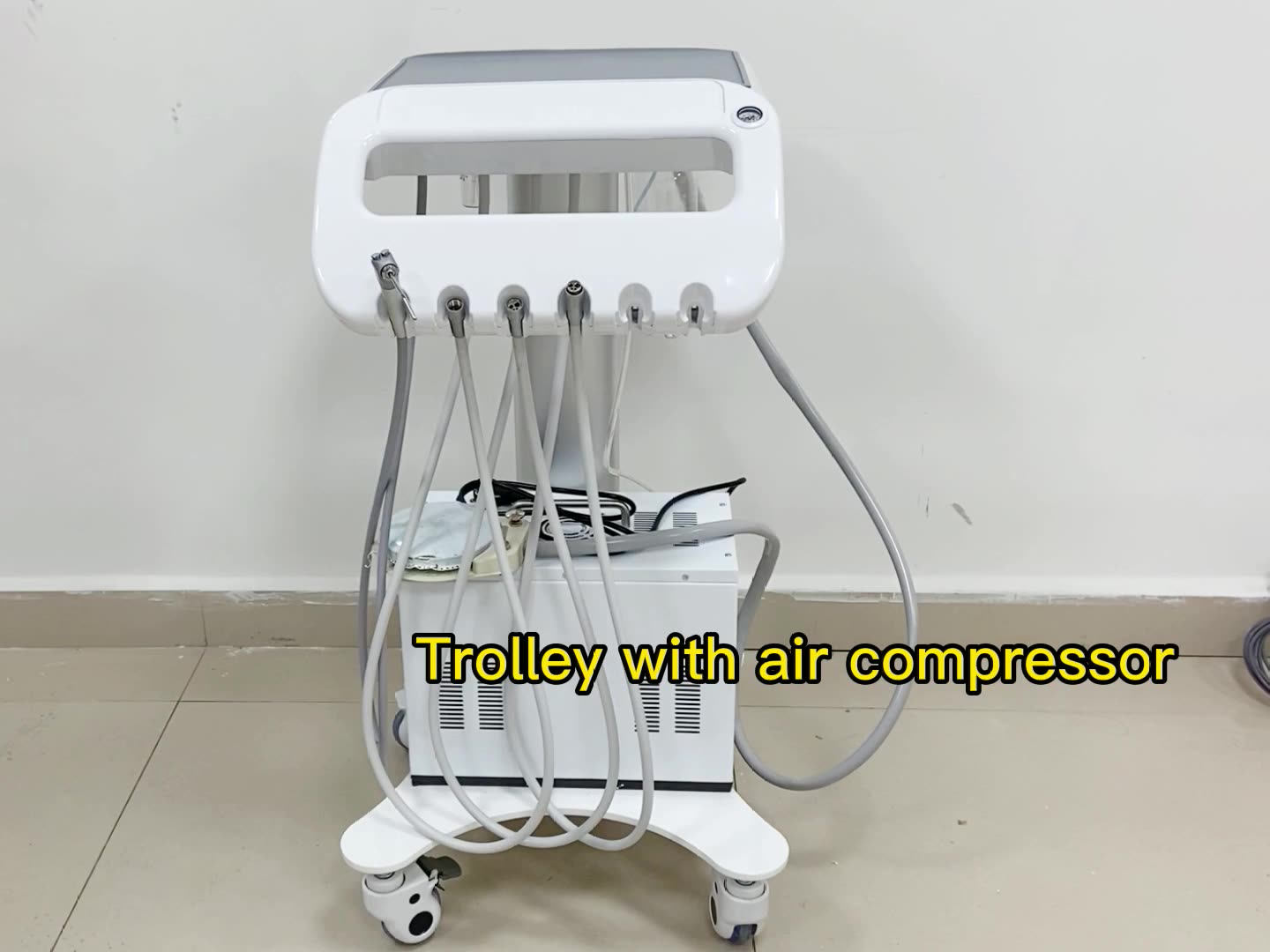 Hot Sale Portable Dentist Equipment Mobile Dental Unit Dental Trolley with Air Compressor1