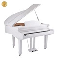 SKYPER White Grand Piano Digital Electronic 88-Key Hammer Action Self-Player1