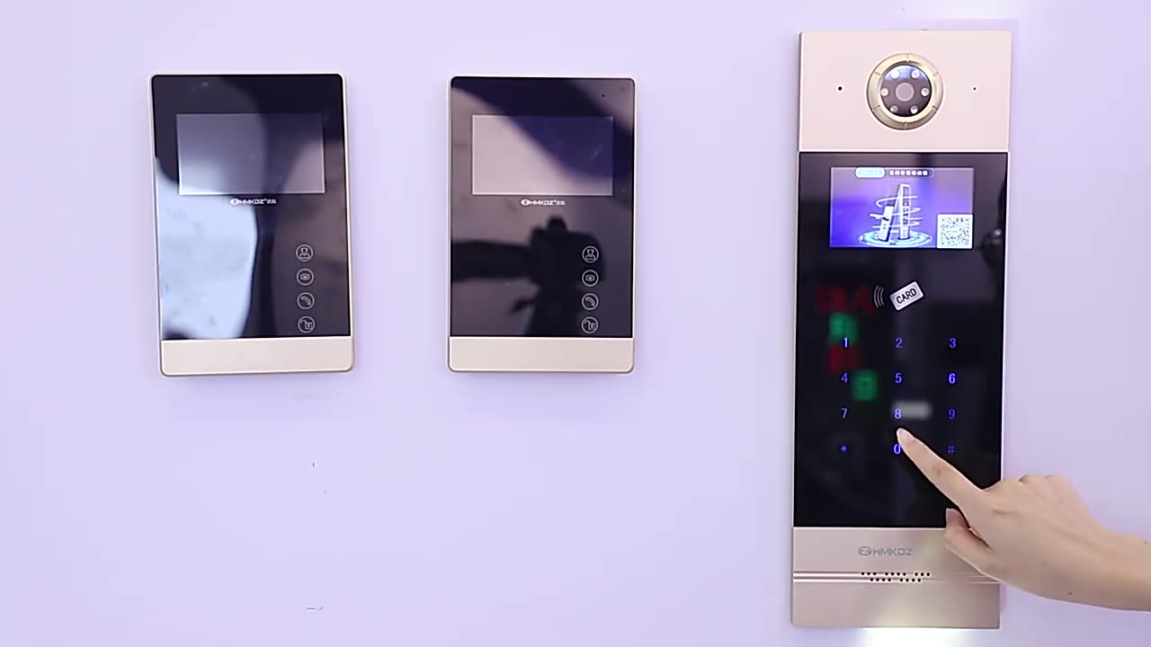 Sistemas de intercomunicador de acceso telefónico de la puerta de video al aire libre para el sistema de edificios de apartamentos para apartamento1