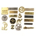 Custom Laser Cut Gold-Plated Tags with Embossed Logos: Decorative Metal Sheet Fabrication for Handbags1