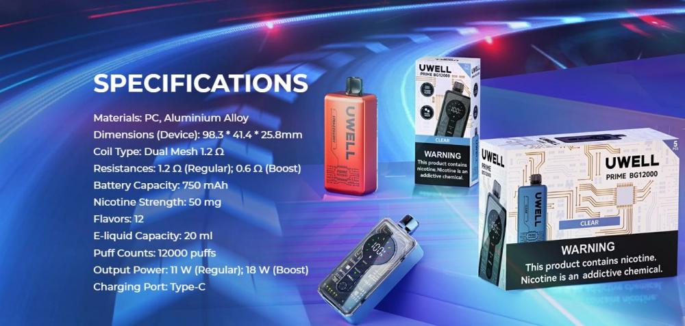 Uwell 12000 Puffs Mesh Coil Vape