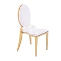 Wholesale Modern Stainless Steel Round Backrest Dining Chairs for Events & Hotels1