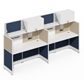 Aluminum Alloy Detachable Desk Acrylic Screen Office Workstation Partition1