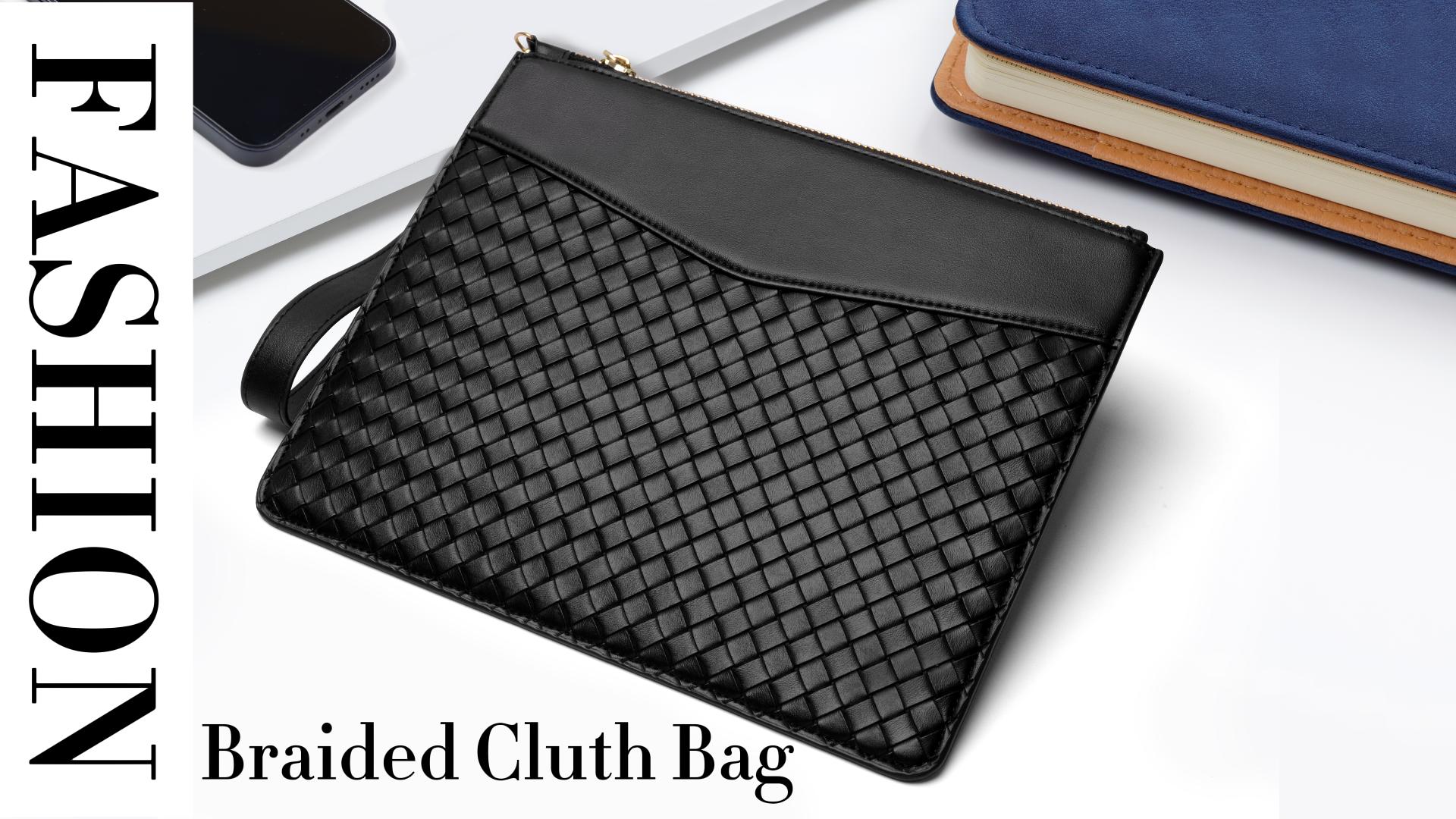 black clutch bag