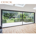 Odick aluminium double tempered glass sliding doors high quality energy efficient sliding door1