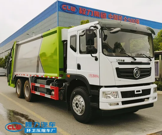 Ketahanan Tahan Lama Lori Tolak Mampat Dongfeng 6X4 25cbm1