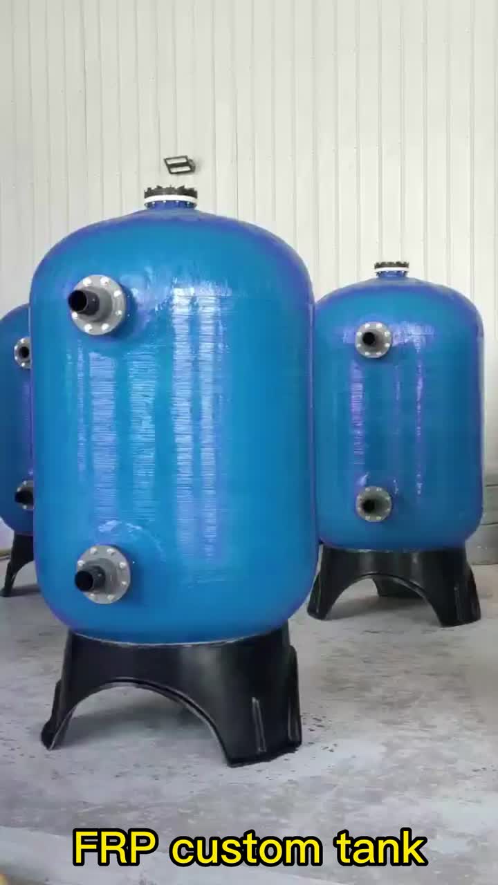 FRP water tank with top loading and unloading port