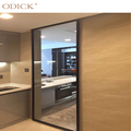 ODICK Pocket Sliding Door Smart Lock Aluminum Automatic Glass Graphic Design Stainless Steel Modern Finished Waterproof Black1