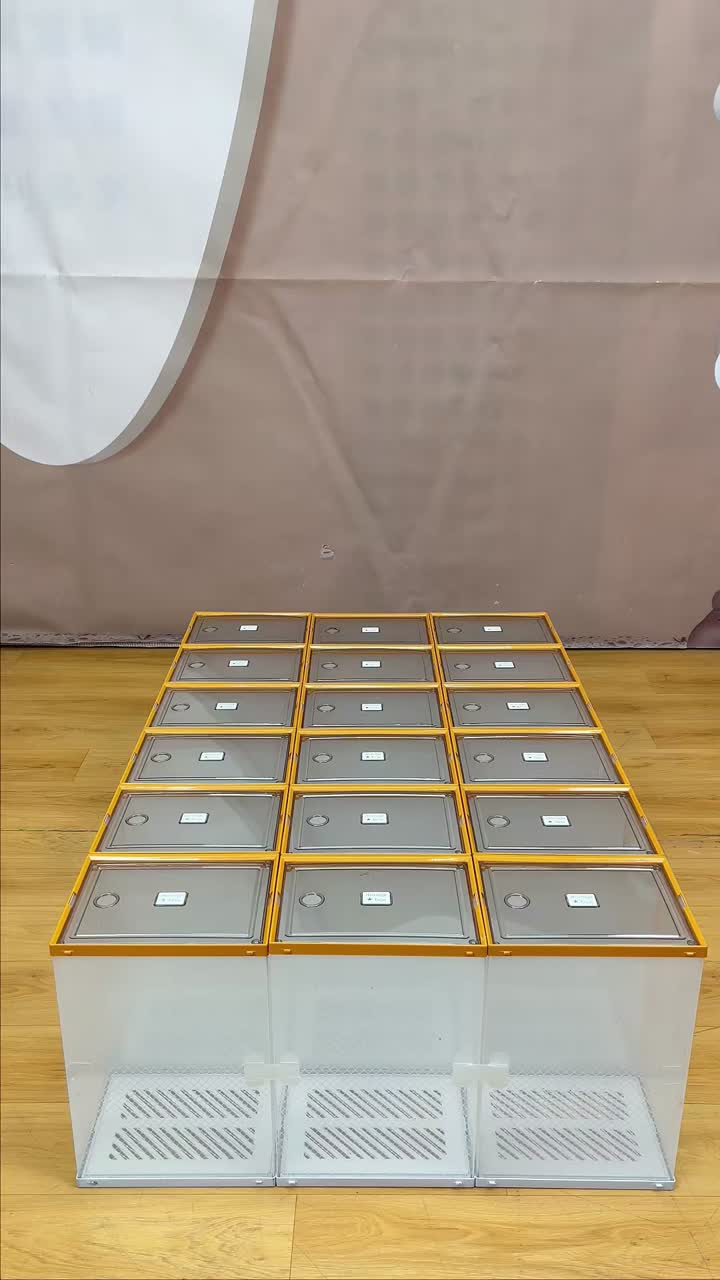 سازمان دهنده کفش پلاستیکی تاشو با صرفه جویی در فضا