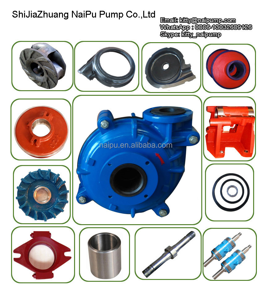 6/4 D-HA Horizontal Slurry Pump and Spare parts for Sales