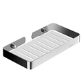 9 Inch Brushed Silver Stainless Steel Wall-Mounted Soap Dish and Storage Rack1