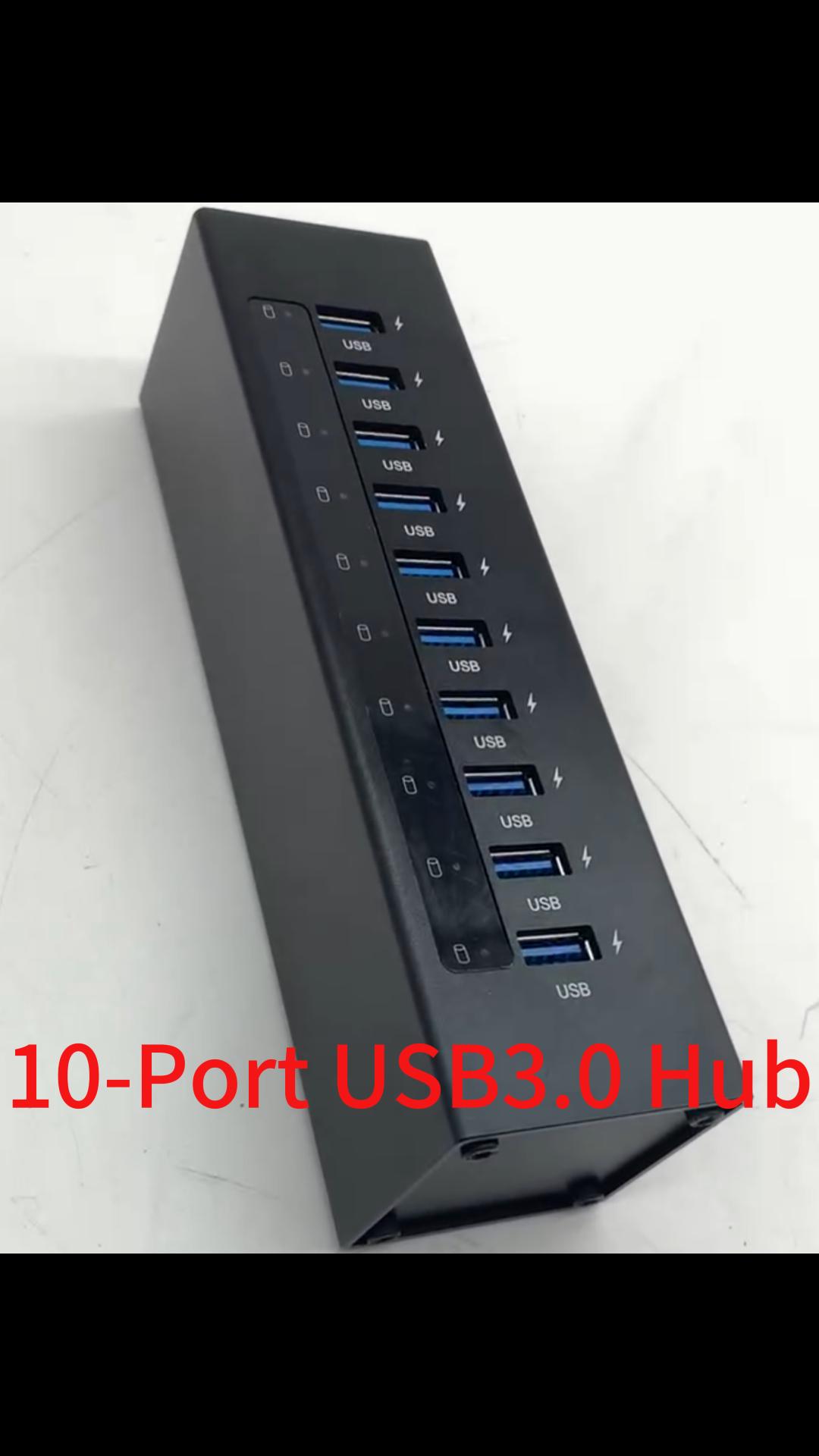 Hub USB3.0 de 10 portas