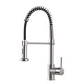 Modern Dual Mode Kitchen Faucet with Sprayer, Stainless Steel, Contemporary Design1