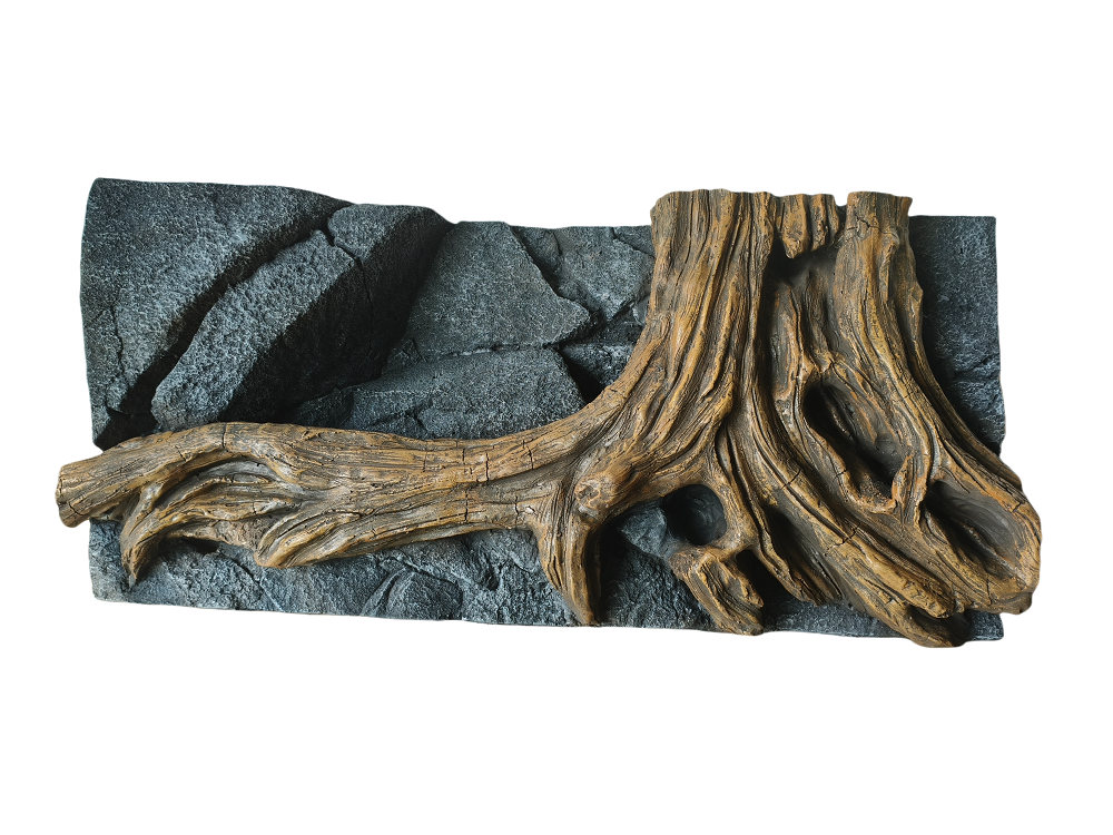 Reptilos de répteis raízes de árvores criativas - Série de painéis de fundo escalada