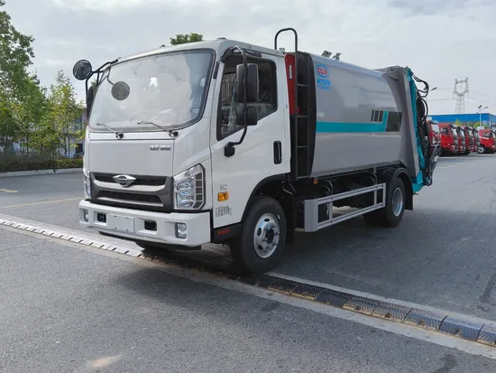 Operasi Bunyi Rendah Foton 4X2 7cbm Trak Tolak Padat Senyap1
