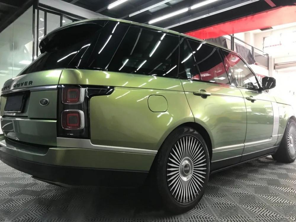 City Bamboo Green Car Wrap