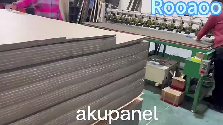 Slatted acoustic panels for wall interior