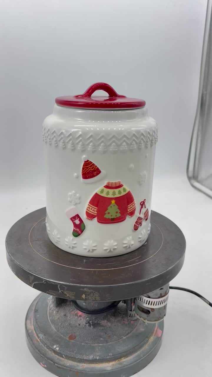 Vídeo de exhibición del tarro de suéter