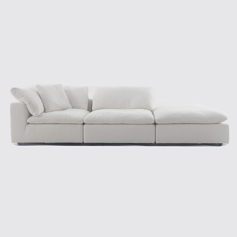 Sofa fabrc moderno nuvola di piume