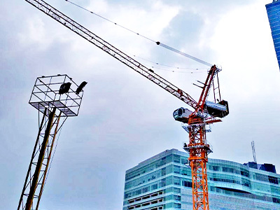 ახალი BQ Tower Crane GHD5527-14 ინდონეზიაში სამშენებლო მოედანზე