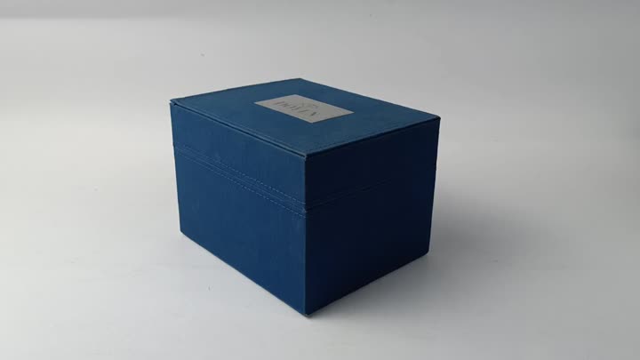 caja de reloj azul real