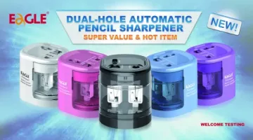 Desktop Automatic Pencil Sharpener with 2 Holes for Difference Sizes Pencil1