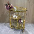 European Luxury Gold Wine Rack Trolley for Wedding and Home Decor1