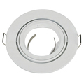 Aluminum White SN CH MR16 Spot Ceiling Fitting - 68mm GU10 LED Downlight1