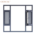 Latest aluminum windows and door design double glass thermal break casement window1