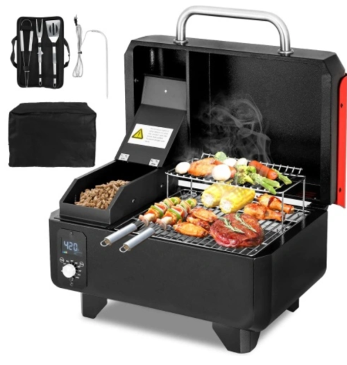 What is Table Top Electrical Pellet Grill Stainless steel Commercial Garden Hotel Electric Barbecue Oven