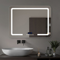 Smart Features in One: Motion Sensor, Bluetooth Speaker, Defogger, Time & Temperature Display, LED Backlit Bathroom Mirror1