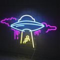 UFO Neon Sign: Alien LED Neon Light for Bedroom or Living Room1