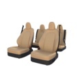 Wholesale Waterproof Tesla Seat Covers: Premium Red Imitation Leather & OEM Logo Sports Design1