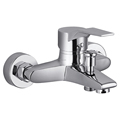 Chrome Finish Brass Wall-Mounted Bath Shower Mixer1