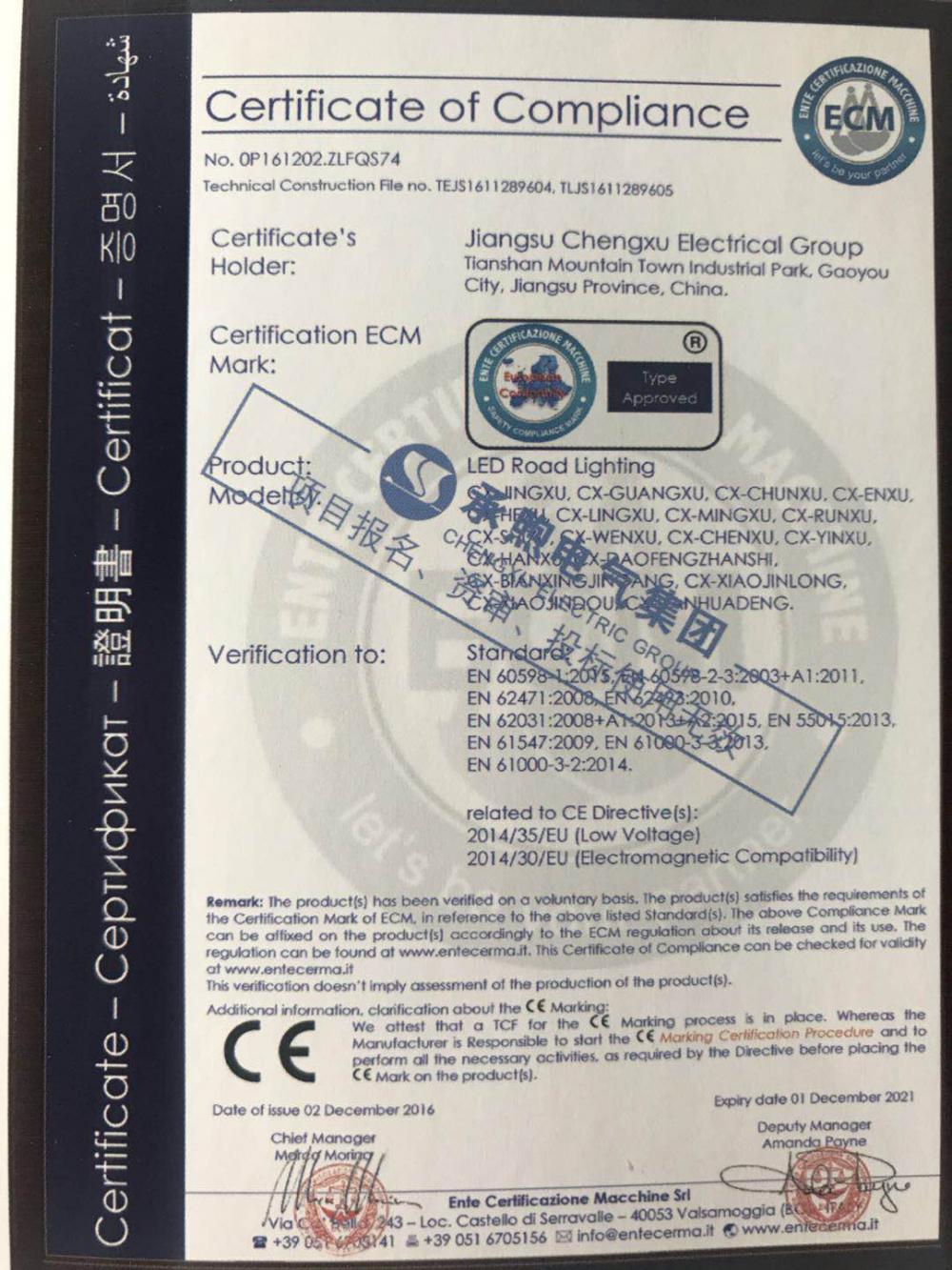 CE certification