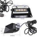 ECE R65 SAE 12W Strobe Led Dash Light - Amber LED Strobe with Suction Cup1